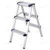 3 Step Stool Herringbone Ladders Storage Shelf Rack Ladders Folding Aluminum Alloy Ladder for Outdoor Working Household