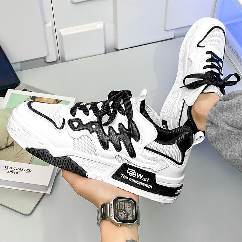 Autumn heightening sports and leisure little white board shoes thick-soled inner heightening dad shoes