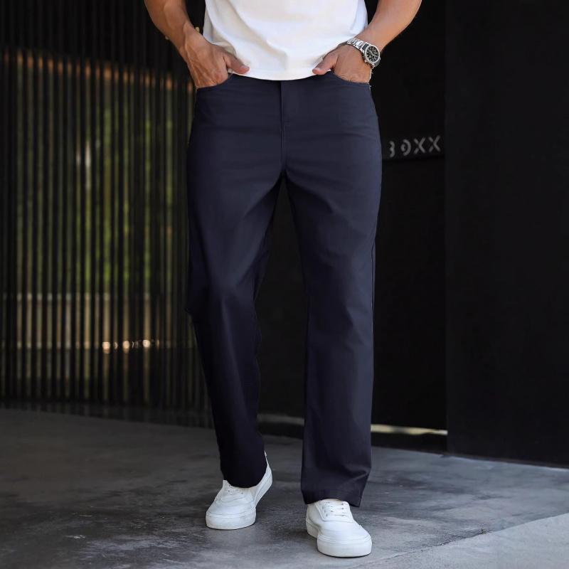 

2026 Men s Business Casual Pants, New Spring/Summer Commuting Versatile Straight-Leg Pants XXL