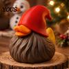Gnome Olaf Reindeer Decor 3Pcs Christmas Duck Figurines, 3D Printed Winter Squad, Gnome, Unique Seasonal Collectibles & Snowman Mini