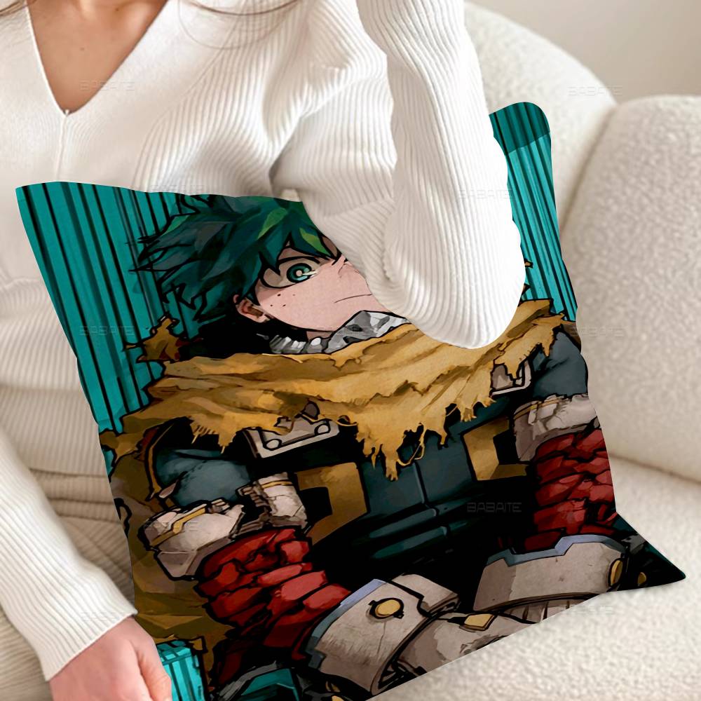 My Hero A-Academia Deku Cushion Cover Pillow Cover Decor Pillowcase Printed Cushion Case for Couch