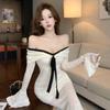 One-Shoulder Slim Fit Long Bodycon Dress - Elegant & Unique (2025 Autumn)