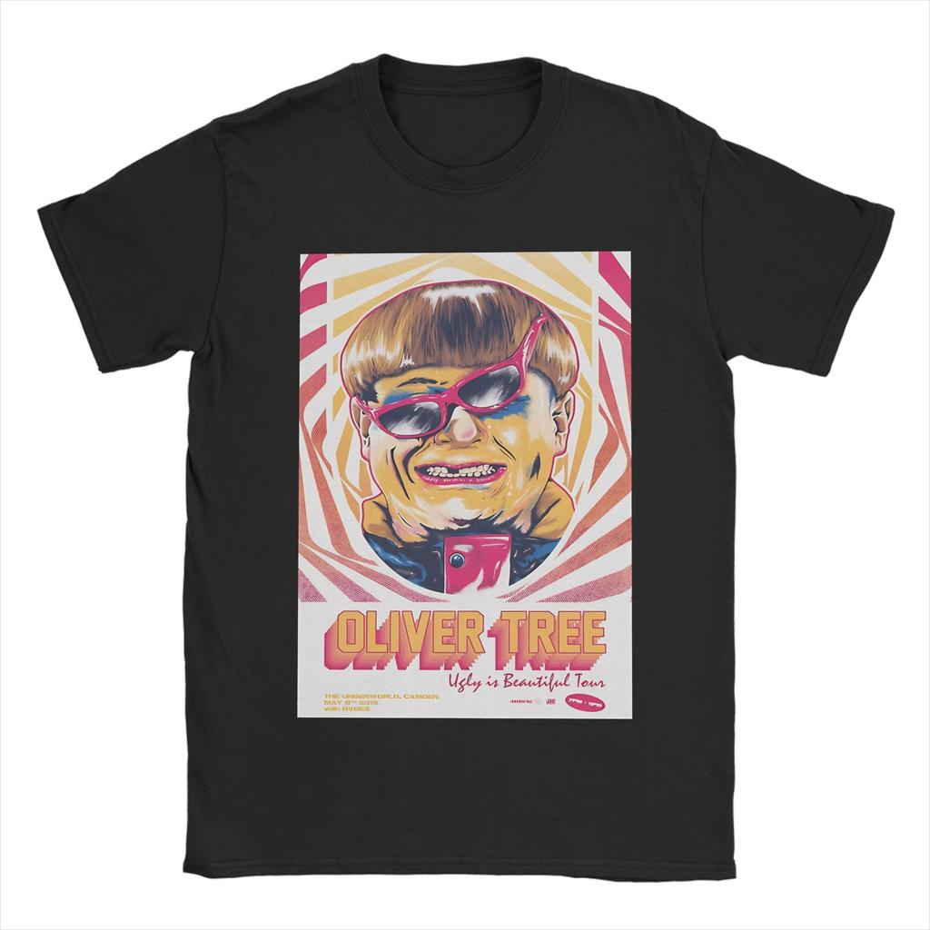 Oliver Tree Ugly Is Beautiful Magliette Unisex Unisex Vintage Cotone Magliette Girocollo Manica Corta Maglietta Grafica Stampata Vestiti