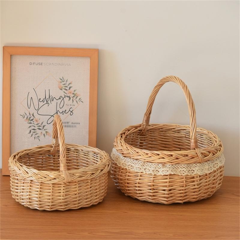 Hanging Planter Basket Planting Beautiful Practical Basket Picnics Woven Basket for Storage Plant Picnics Grocery
