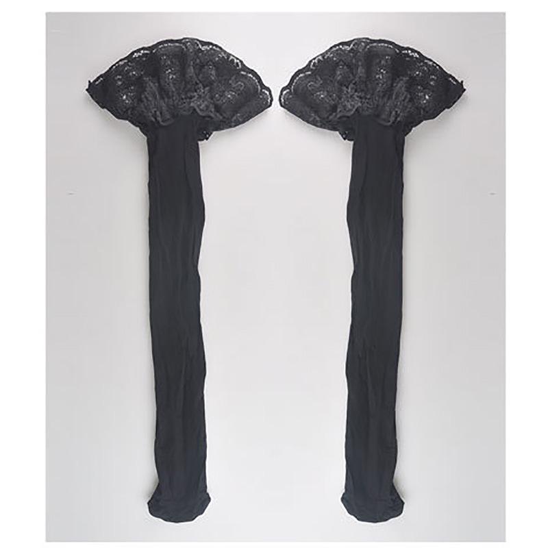 Beileisi 2119 Silicone Lace Top Thigh-High Velvet Stockings