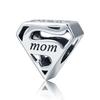WOSTU Mother's Day Jewelry DIY Charms Rose Flower Fit Original Bracelet Neckalce Wholesale