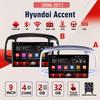 2Din Android Car-Play Car Radio,Hyundai Accent 2006-2011,Multimedia Player Head Unit Stereo GPS Navigation BT WIFI,2+32GB