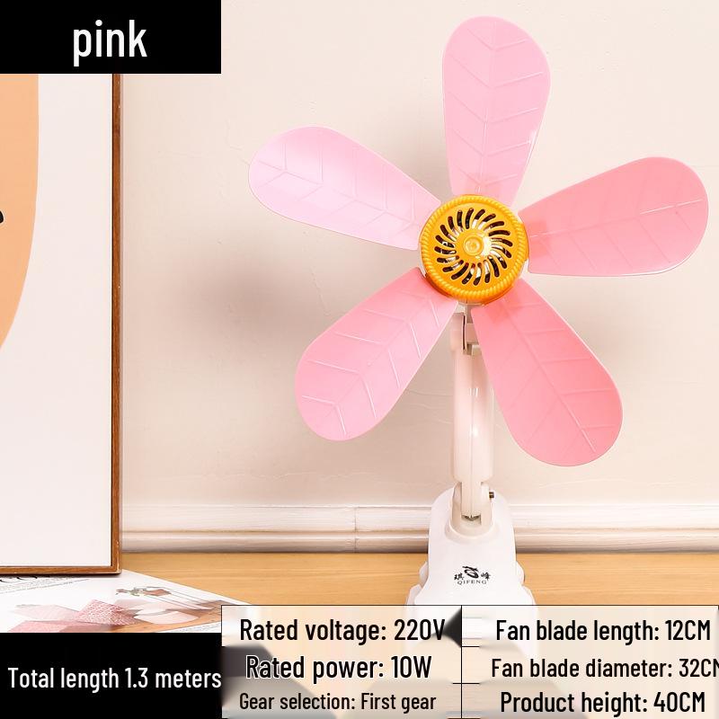 Compact Silent Clip Fan for Dorm and Bedroom