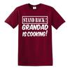 Stand back grandad is cooking tshirt mens funny novelty fathers day bbq tee top