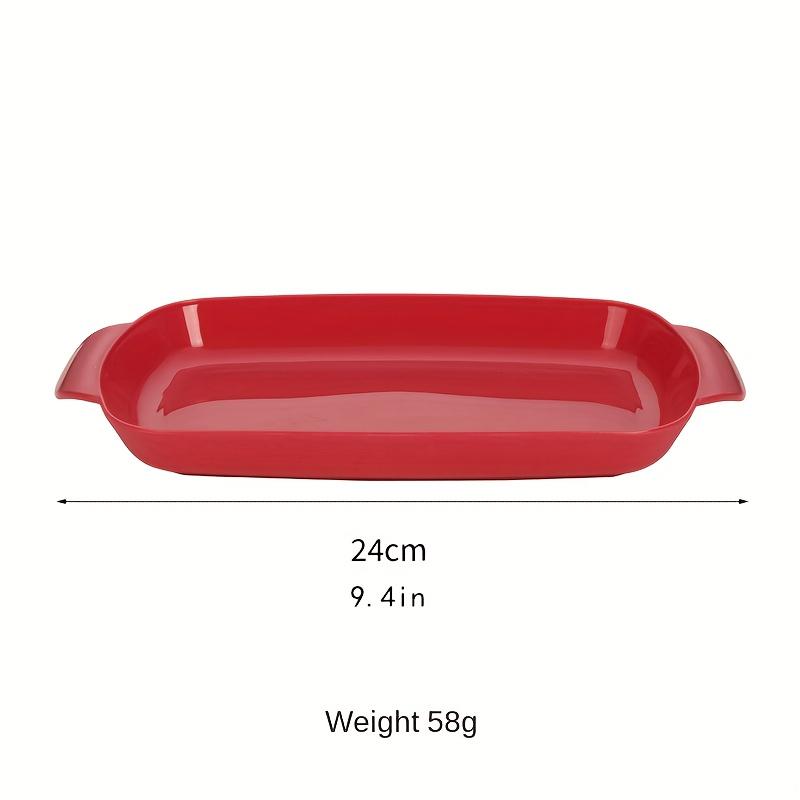 1PC Plastic Dinner Plate - Multipurpose Flat Tray for Home Hot Pot Restaurant BBQ Dumpling Veggie