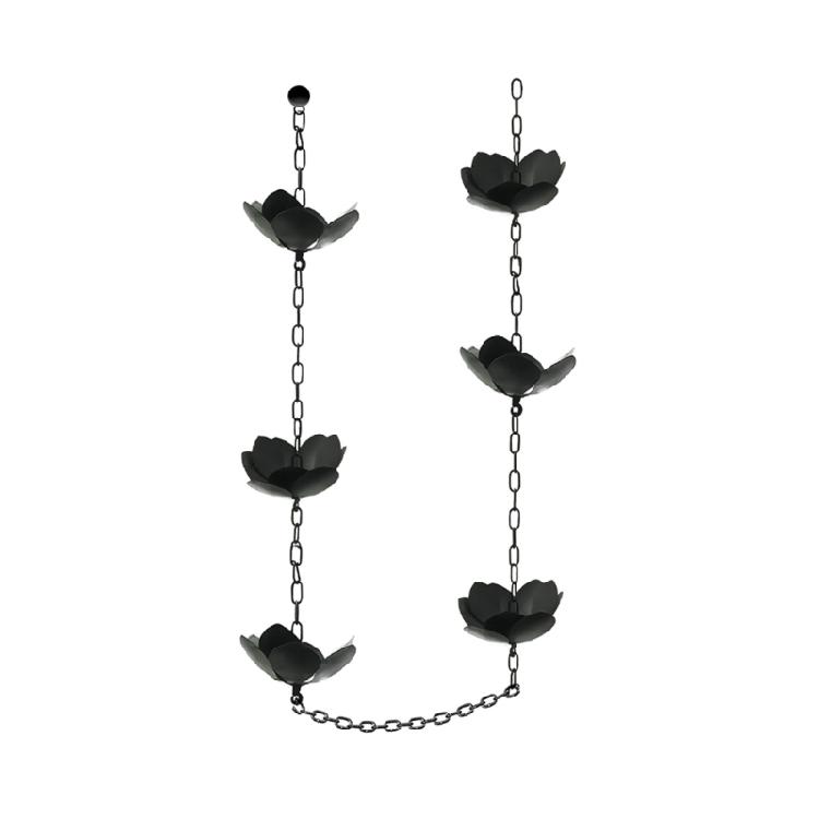 

Rain Chain for Gutters Functional Replacement for Downspout Metal Rainwater Catcher Chain Outdoor Garden Decorations 1