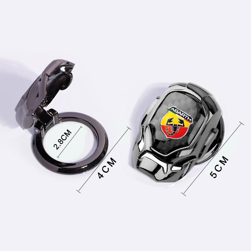 1Pcs Abbas LOGO Car One-Click Start Buttons Protective Cover for FIAT Abbas 500 Grande Stilo Freemont Punto Astra Bravo Ducato