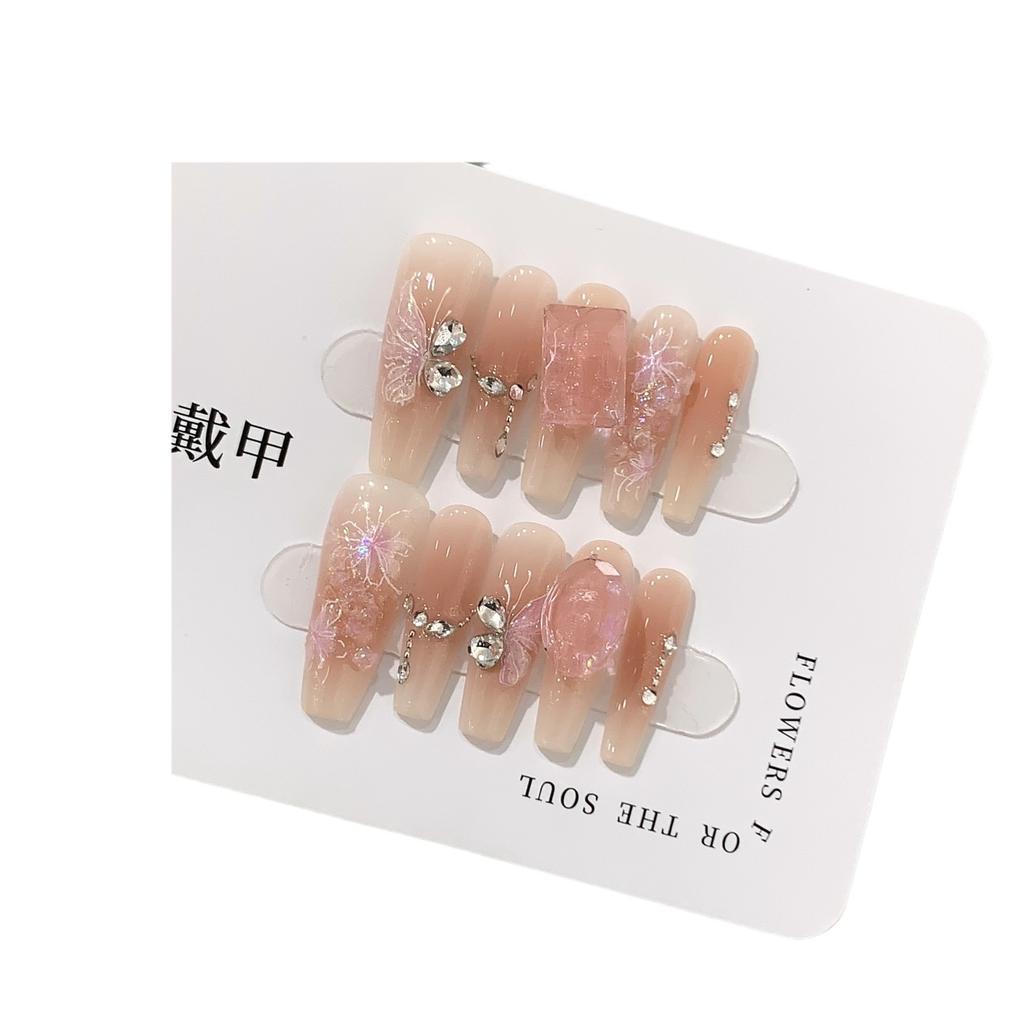 Three-dimensional Relief Broken Diamond Butterfly Chain Broken Diamond Taro Mud Bobo Can Be Detached Daily