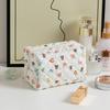 Floral Print Travel Portable Minimalist Large Capacity Soft Storage Makeup Bag