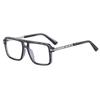 Retro Men Square Big Frame Reading Glasses Blue Light Blocking Presbyopic Eyewear Trendy Male Double Bridge Design