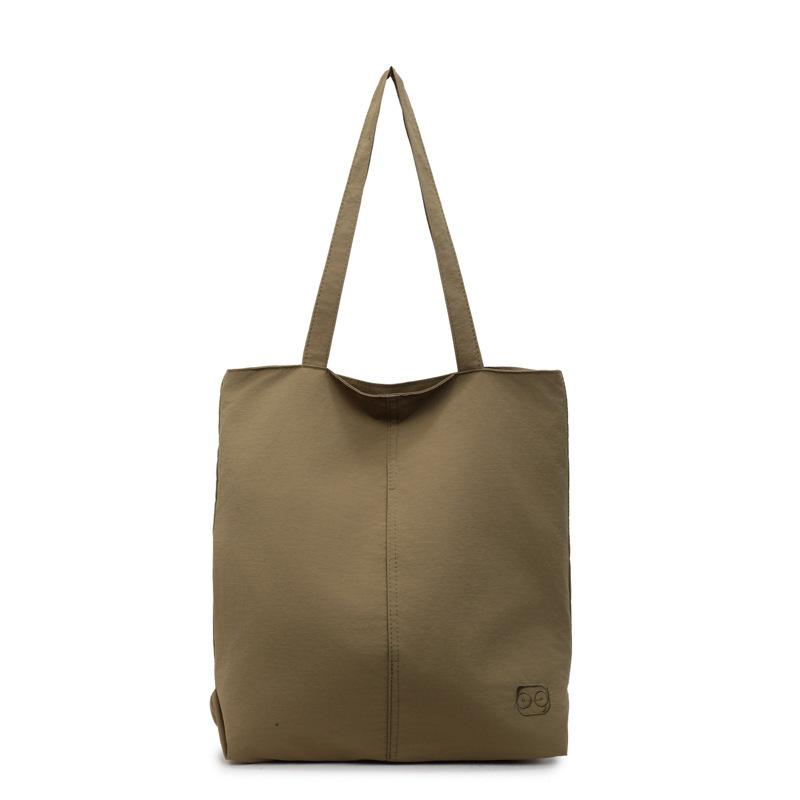 Simple and fashionable Korean version of casual ultra-light and versatile large-capacity nylon cloth shoulder bag tote bag women's commuter bag