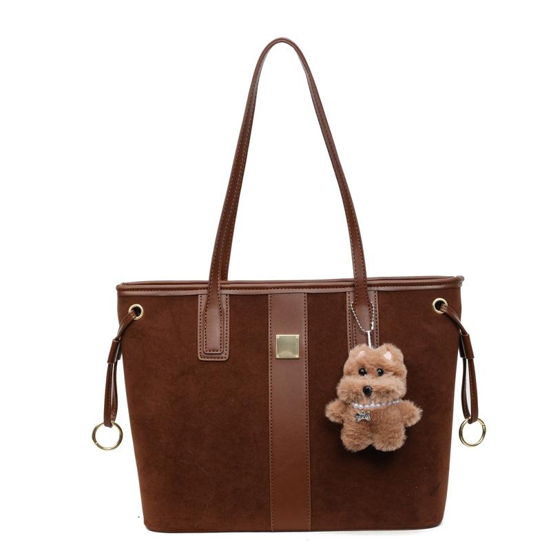 Commuter Retro Large-capacity Bag Women's 2025 New Casual Simple Shoulder Bag Autumn and Winter Portable Tote Bag