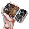 Mountain Road Print Leather Lanyard Case For iPhone 18 Pro Max 17 16 15 14 13 Pro Max Luxury Hybrid TPU+PU Anti-skid Soft Phone Cover