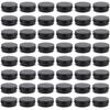Foraineam 48 Pack 2 oz Round Lip Balm Tin Cans - Aluminum Cosmetic Sample Containers with Screw Lid - Matte Black Metal Empty Tins Storage Travel Tin