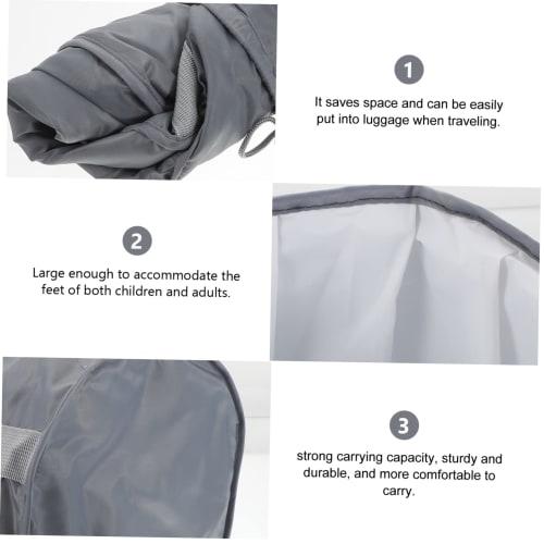 Healeved 1-Piece Foldable Outdoor Bathing Bucket for Travel and Footbaths