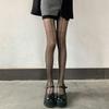 Calze Nere Sexy in Seta con Gambe a Gamberetto Davanti e Dietro, Calze con Fondo Incrociato, Sottili e Ultra-sottili