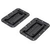 2PCS Recessed Spring Loaded Speaker Case Handles with Rubber Grip Stainless Steel for RV Yacht Flightcase PA Speaker Box