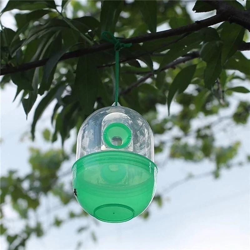Reusable Outdoor Wasp Hanging Fly Trap Catcher Beekeeping Catcher Cage Equipment Tools for Wasps Bees