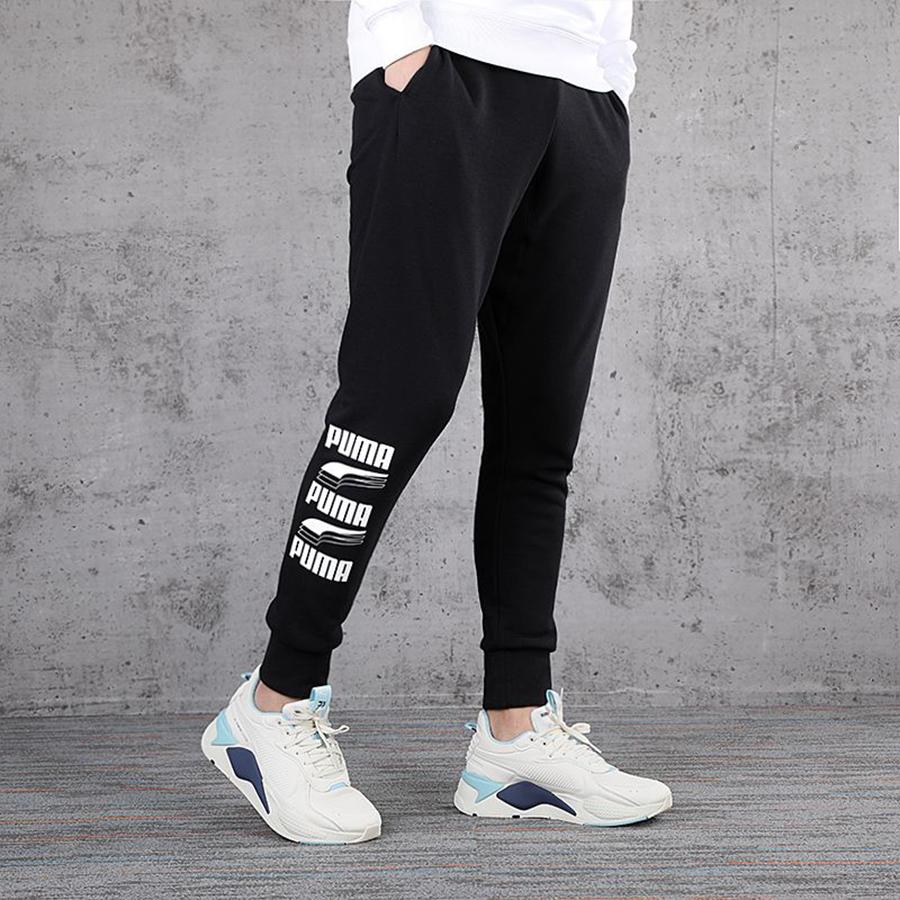 PUMA Knit Sport Casual Pants Men Bottoms Black 582765-01