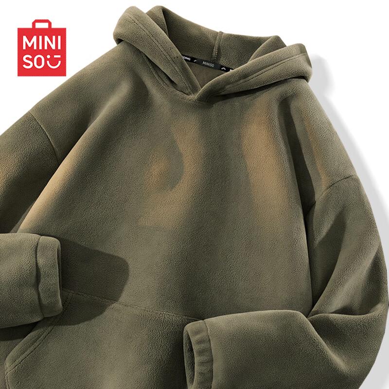 

MINISO Unisex Winter Plush-Lined Fleece Hoodie XL
