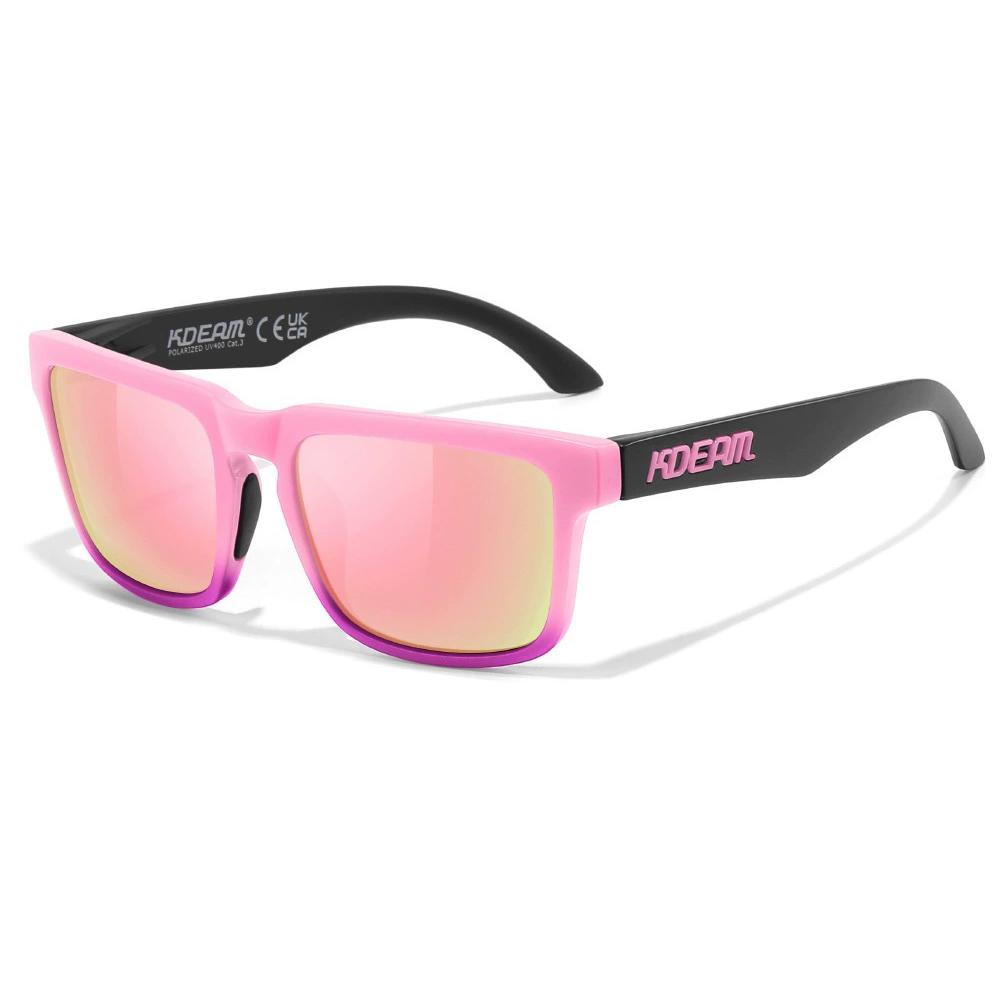 Attractive Glasses Men's 2026 New Kdeam Brand Colorful Square Polarized Sunglasses For Wo Fashion Shades 3D Logo Fishing Driving Eyewear With Case Cm