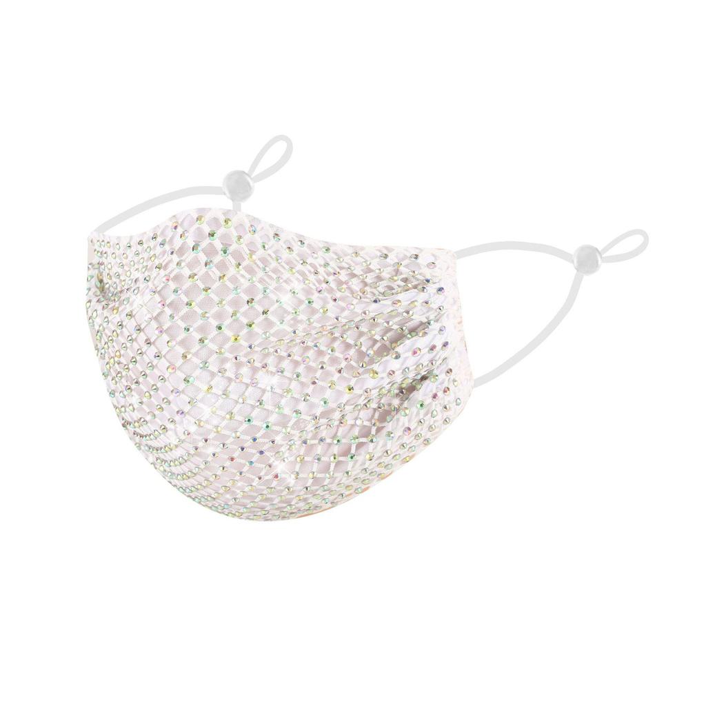 En'ai De Men's Rhinestone Sunscreen Mask - Summer Style, Thin and Protective