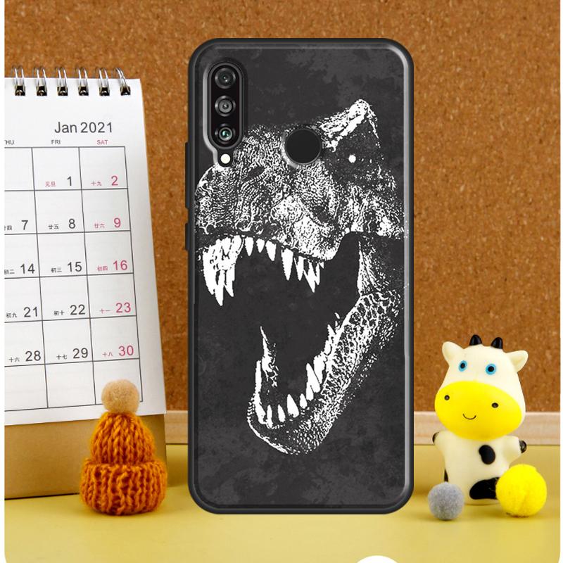 Cute Dino Dinosaur Case For Huawei Nova Y70 Y60 Y61 Y91 Y90 10 9 SE 5T 7i 8i 11i 11 P20 P40 Lite P30 Pro Cover