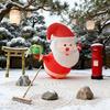 Christmas Inflatable Santa Claus Outdoor Decoration Large Lighted Blow Up Santa with Built-in LED Light for Front Back Yard Garden Lawn Outside Decor