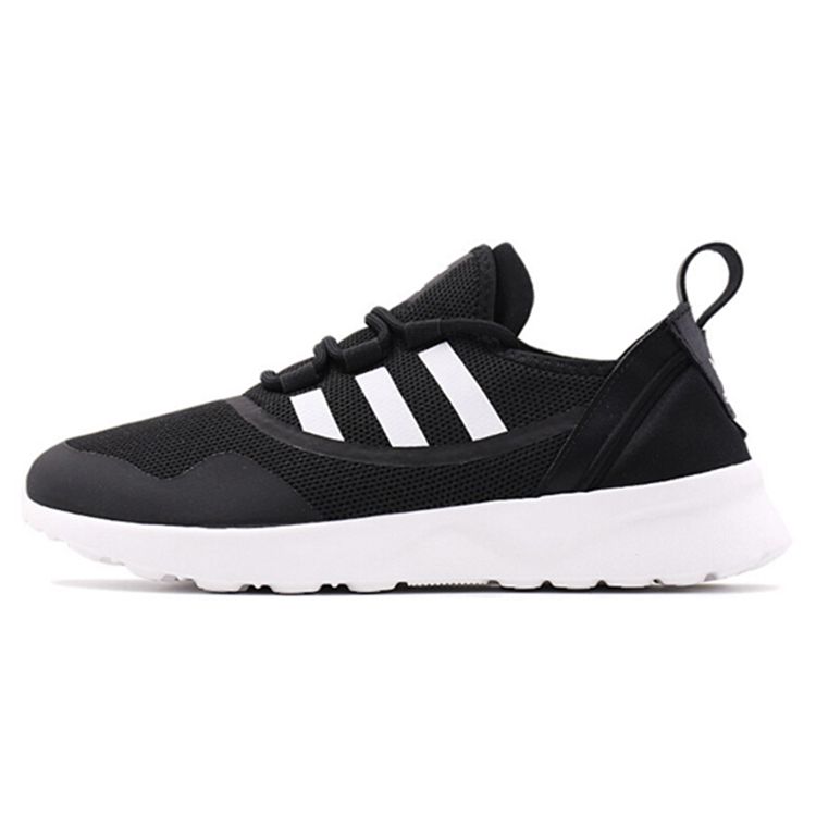 Adidas Originals ZX Flux Adv Comfortable Durable Low-Top Lifestyle Sneakers Unisex Sneakers Black White BB2285