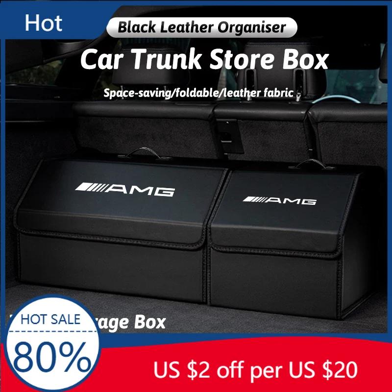 ETU4 Hot 2025 Car Trunk Storage Bag Organizer Leather Tidying Box For Mercedes Benz AMG W206 W204 W205 W212 W213 W221 W222 W223 W251