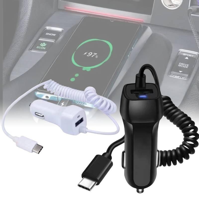 Galaxy For Samsung S20 Car Charger Cigarette Lighter Built In Usb Type C Port