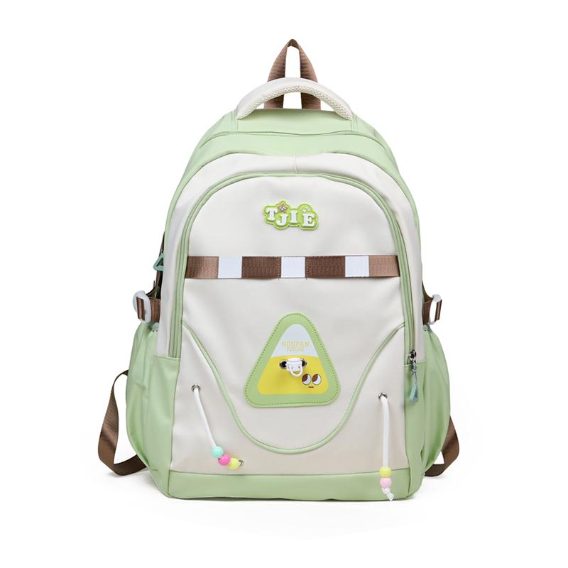 

Школьный рюкзак женский большой емкости контрастный рюкзак для студентов зелёный