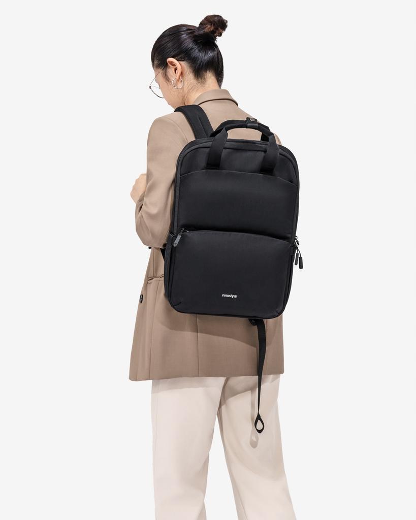Innostyle Laptop Backpack 15.6 For Plane Waterproof Colorlite 14L Black