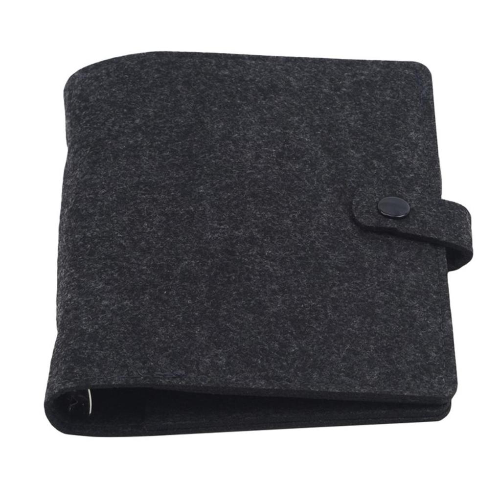 A5 A6 No Inner Pages Felt Shell Fabric Notebook Loose Leaf Notebook Inner Page Ring Binder Stationery Gift Student Supplies
