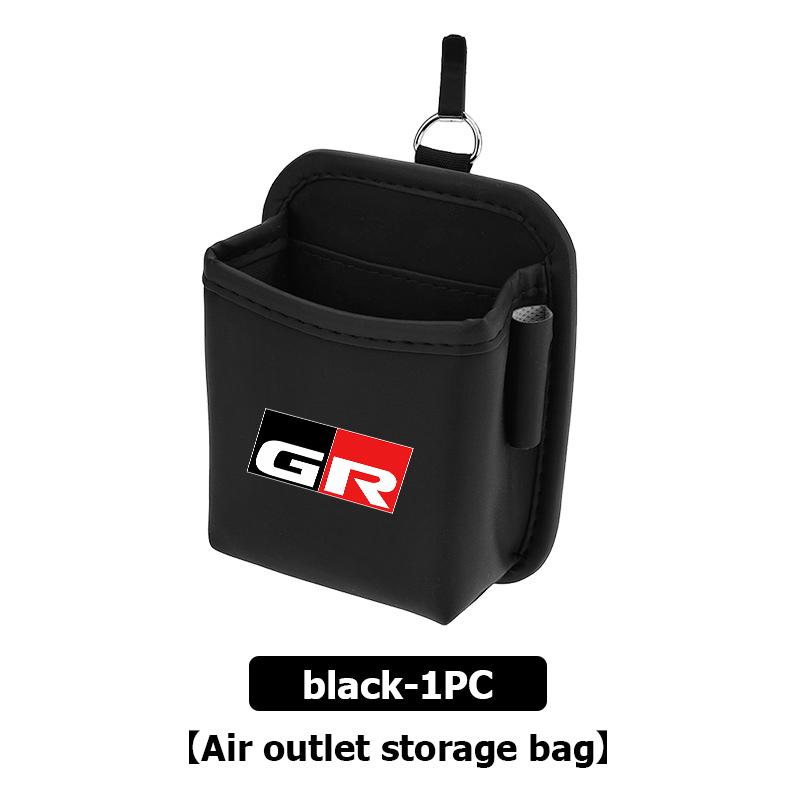 

For Toyota Car Air Outlet Storage Box Hanging Phone Lipstick Lighter Organizer Bag Holder Crown Land Cruiser RAV4 Camry Yaris
