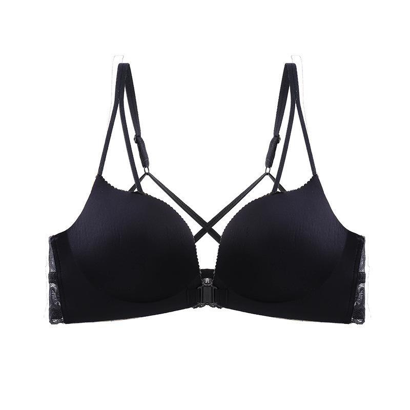 

Французский бюстгальтер с леопардовым принтом и застежкой спереди, женский кружевной бюстгальтер со спинкой, собранный, без косточек, регулируемый бюстгальтер 36/80C