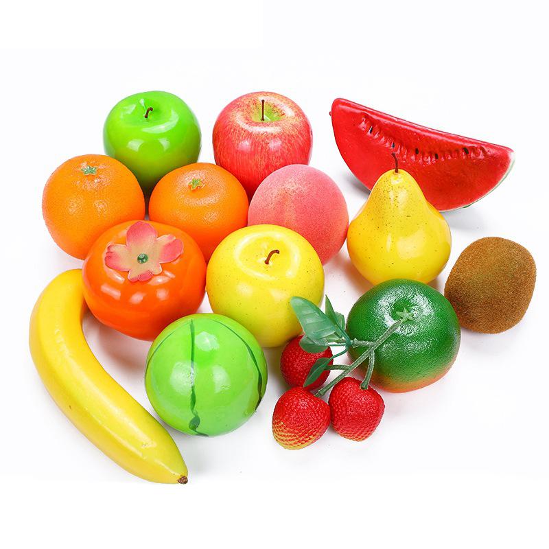 1 Set Artificial Fruits Home Realistic Faux Fruits For Centerpieces Party Dinning Tabel Decor Display Props Mix Fruits Set