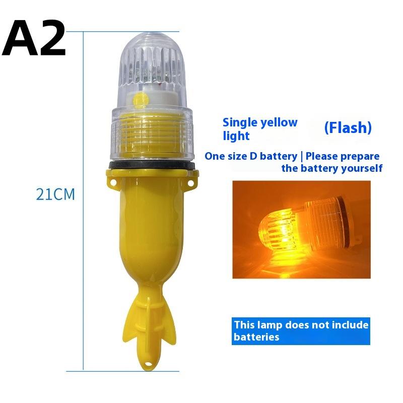 

Marine Signal Light Waterproof LED Fishing Light Fishery Double Flash Lamp Buoy Signal Light Waterproof Net Flash Warning Light