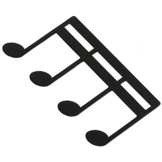 M-shaped Black Metal Musical Score Clip for Guitar and Piano Sheets