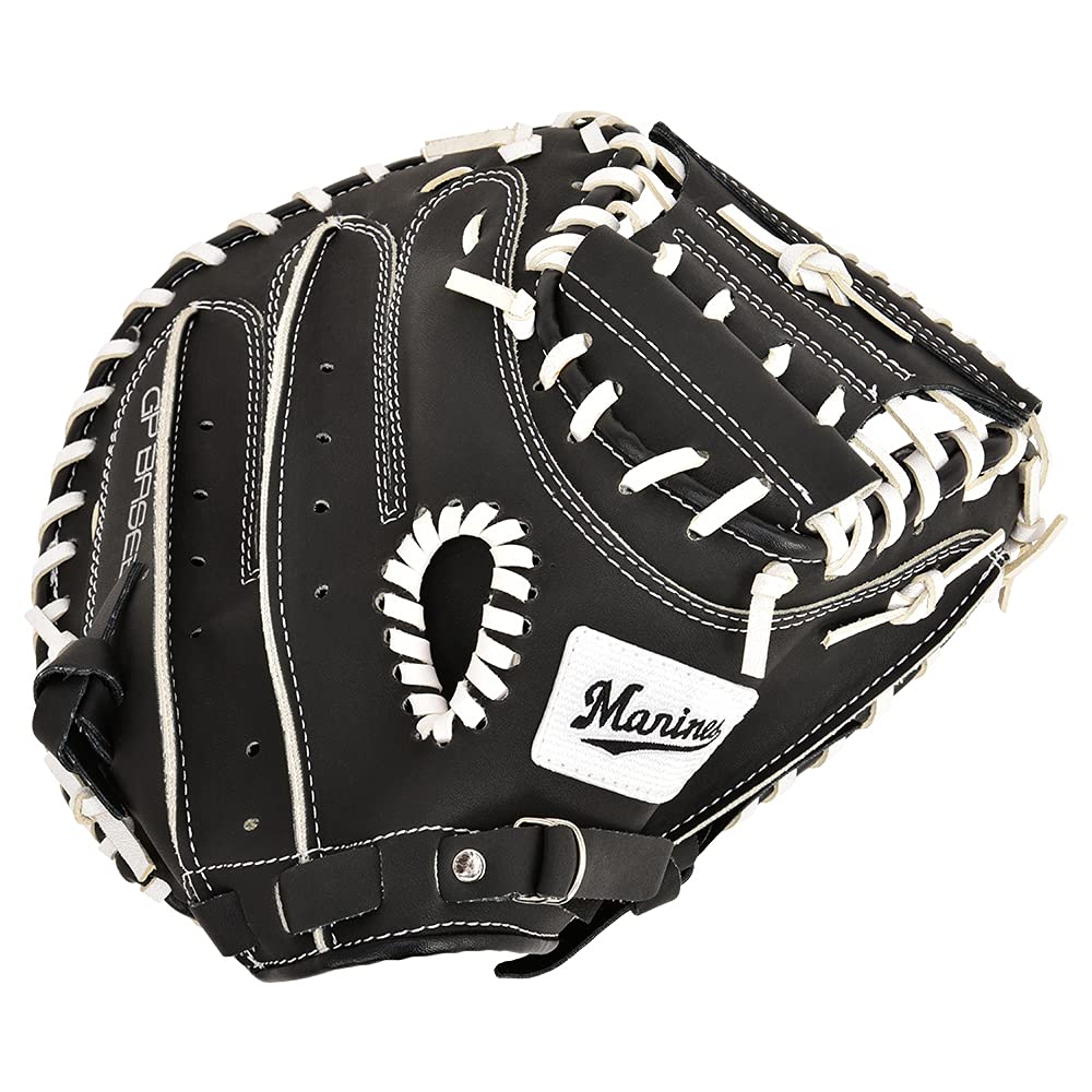 

Chiba Lotte Marines x GP Baseball 54402 Catcher s Mitt, Adult, Soft, Black,