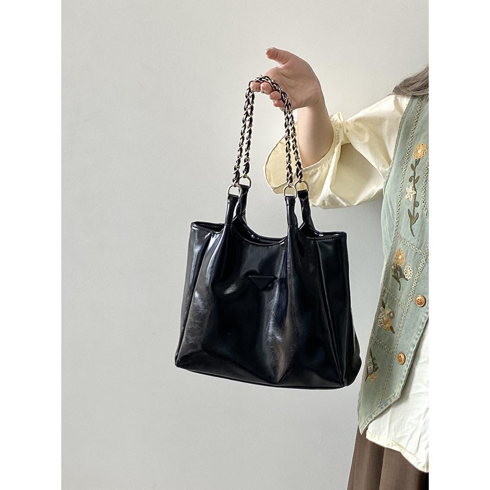 Ielgy Female Bag All-Match Large-Capacity Chain Tote Bag Portable One-Shoulder