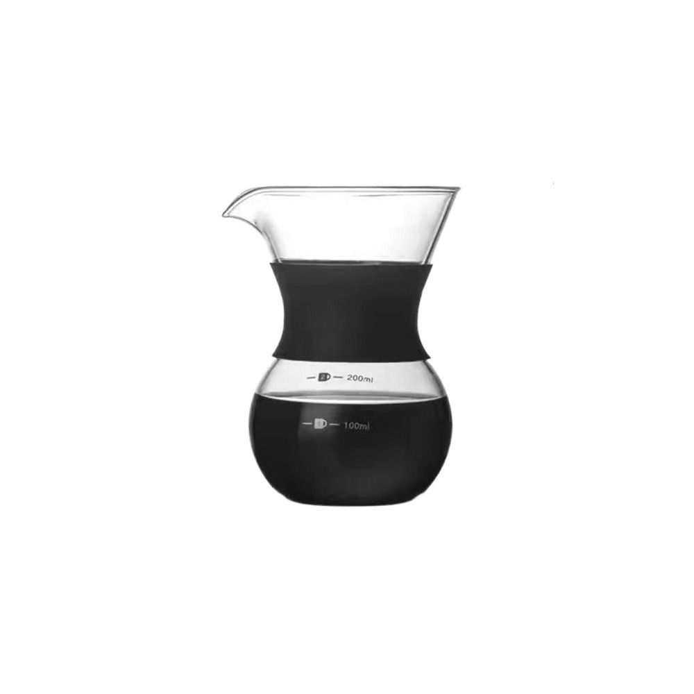 Edelstahl Drip Kaffee Brewer Tragbare Glas Karaffe Topf Übergießen Kaffee Maker Wandern