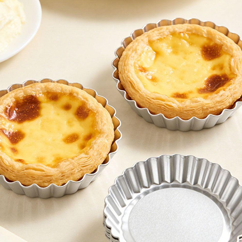 Nonstick Pizza Baking Pan Edge-patterned Tart Pan Easy Clean Egg Tart Molds  Pastry Making