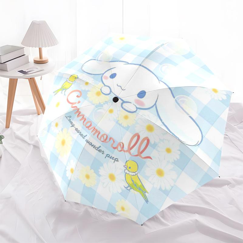 

1pc Bird & Cinnamoroll Idea Automatic Opening and Closing Umbrella - Suitable for Various Occasions, Outdoor Activities, Lightweight and Durable Autom