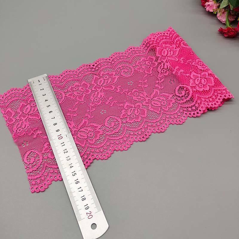 15cm Wide Soft Elastic Lace Trim for Skirts - Multi-color Options Available